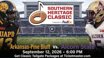 Southern Heritage Classic – “Tailgate” 09.12.2026 Memphis. Get Tailgate Packages at Ticketmaster.com